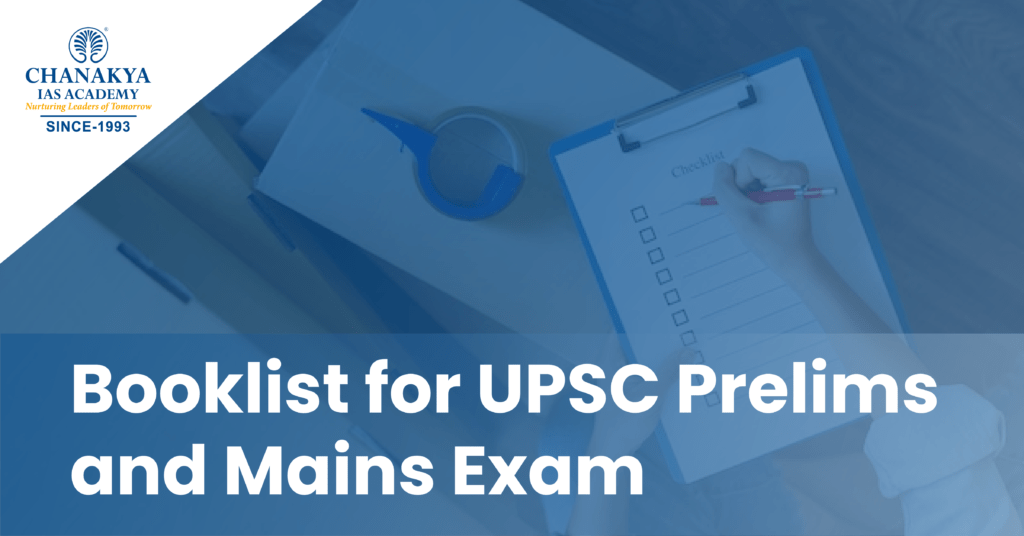 Booklist for UPSC Prelims & Mains